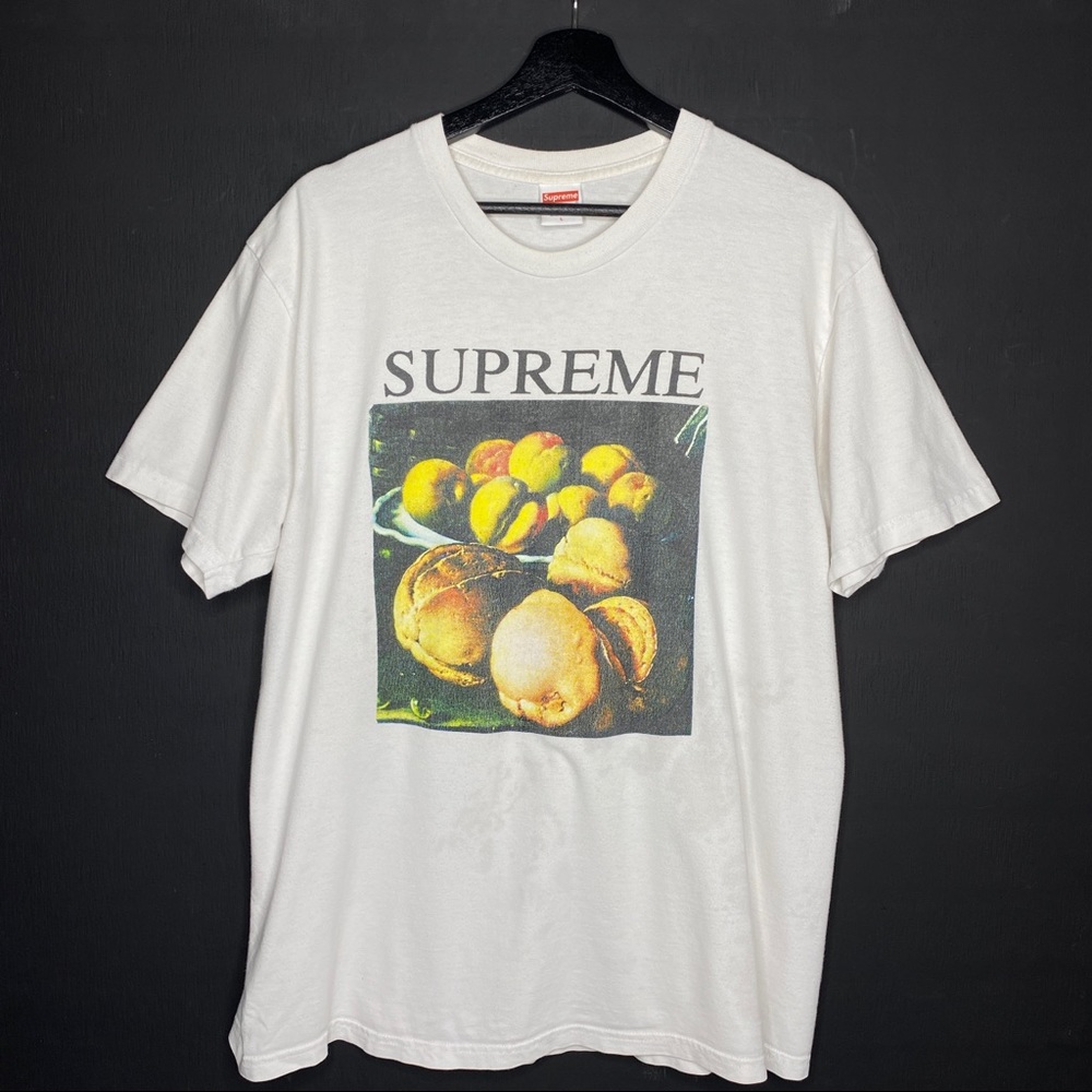 Men’s Supreme Still Life White Graphic Shirt Size Large